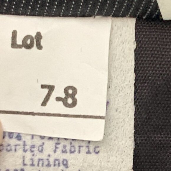 After Dark Sleeveless Retro Cocktail Dress Peplum Satin Bow Sz 7-8 Black #66A - Picture 8 of 9